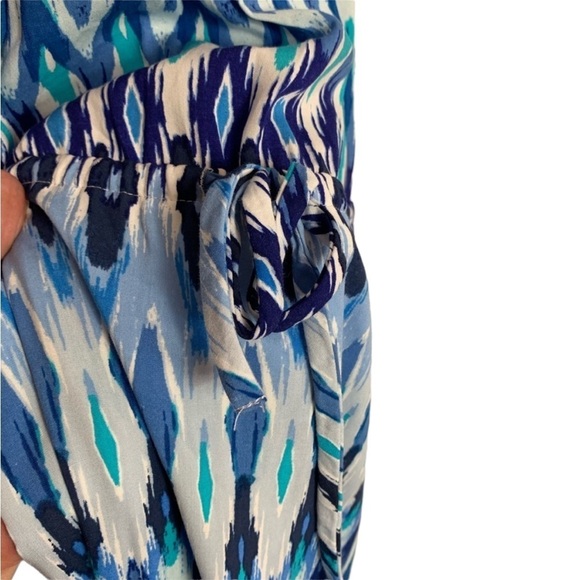ATHLETA Blue Long Dress w/ Waist Tie Size XS — GORGEOUS!!! - Picture 7 of 9